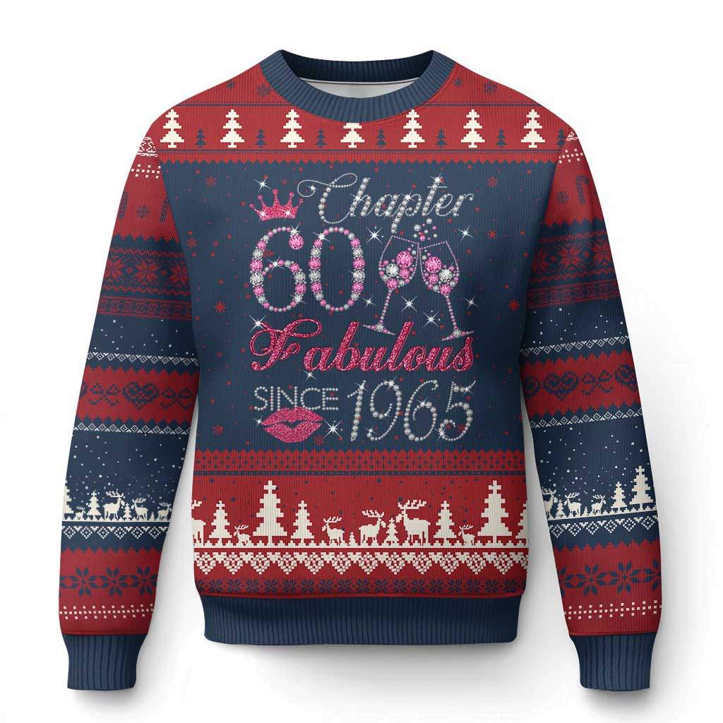 Chapter 60 Fabulous Ugly Christmas Sweater Sparkle Since 1965 Sweater Gift For Women