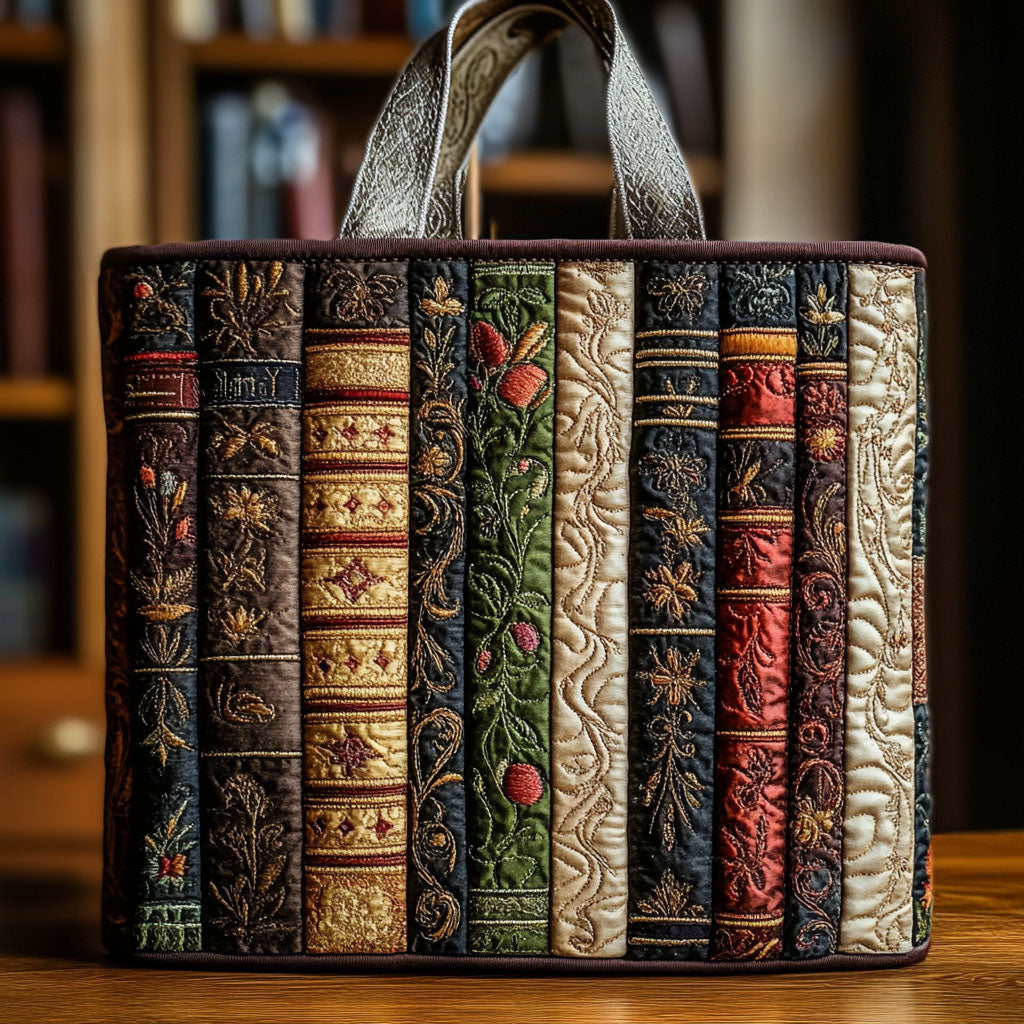 Chapter Delight Quilted Tote Bag Cool Gifts For Book Lovers