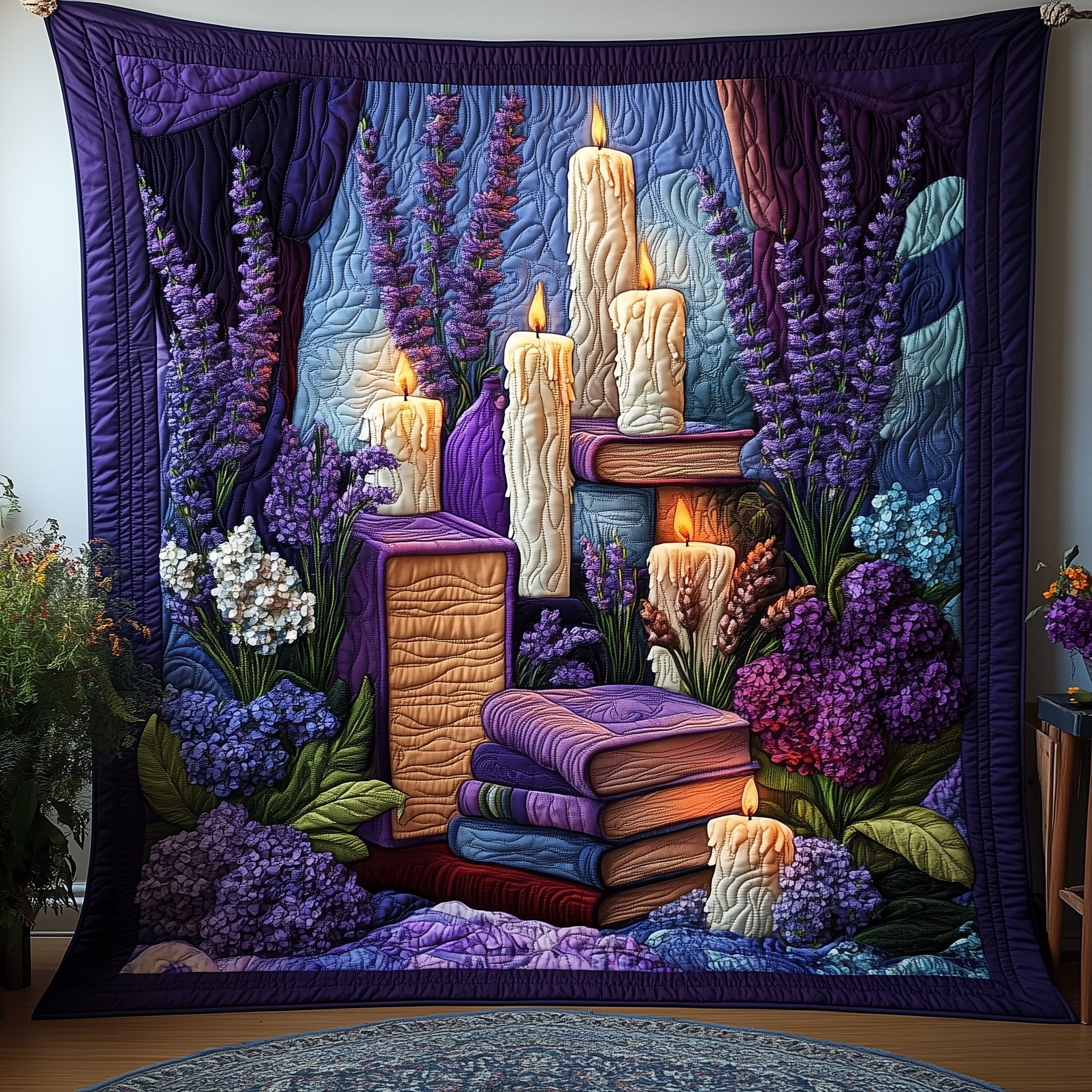 Chapters of Strength And Beauty Quilted Blanket Sofa Throw BlanketBook Gifts For Ladies