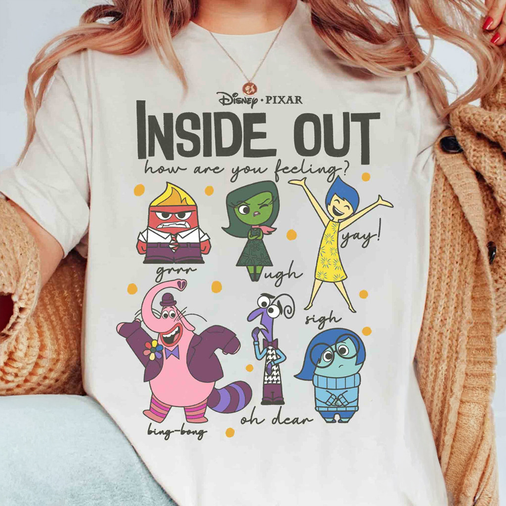 Characters From Inside Out 2 T-Shirt How Are You Feeling Shirt Inside Out Merch Her Gifts Characters From Inside Out 2 T-Shirt How Are You Feeling Shirt Inside Out Merch Her Gifts