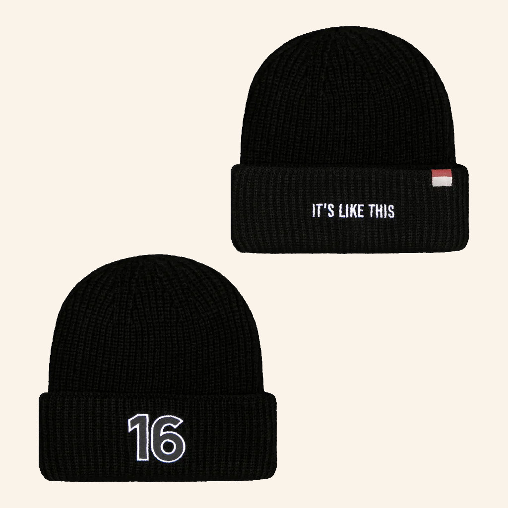 Charles Leclerc Merch 16 Signature It's Like This Beanie CL16 Merch Best Gifts For Friends