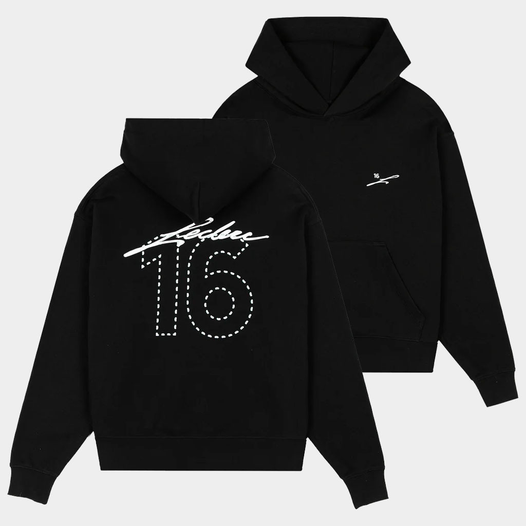 Charles Leclerc Merch 2026 Signature Hoodie Black CL16 Merch Best Gifts For Formula 1 Fans Charles Leclerc Merch 2026 Signature Hoodie Black CL16 Merch Best Gifts For Formula 1 Fans