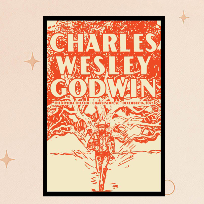 Charles Wesley Godwin Merch Dec 14 2025 The Riviera Theater Charleston SC Poster Gifts For Fans Charles Wesley Godwin Merch Dec 14 2025 The Riviera Theater Charleston SC Poster Gifts For Fans