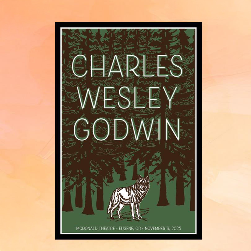 Charles Wesley Godwin Merch Eugene OR November 9 2025 Concert Poster Wall Art Decor Fan Gifts