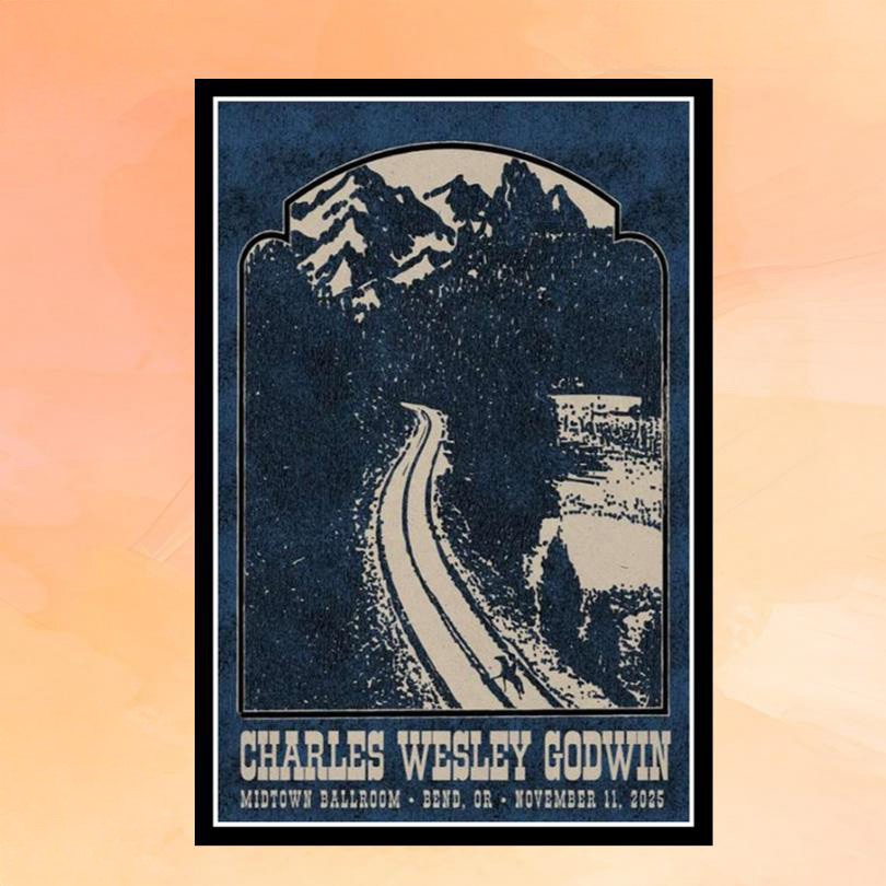 Charles Wesley Godwin Merch Midtown Ballroom Bend OR November 11 2025 Concert Poster Fan Gifts