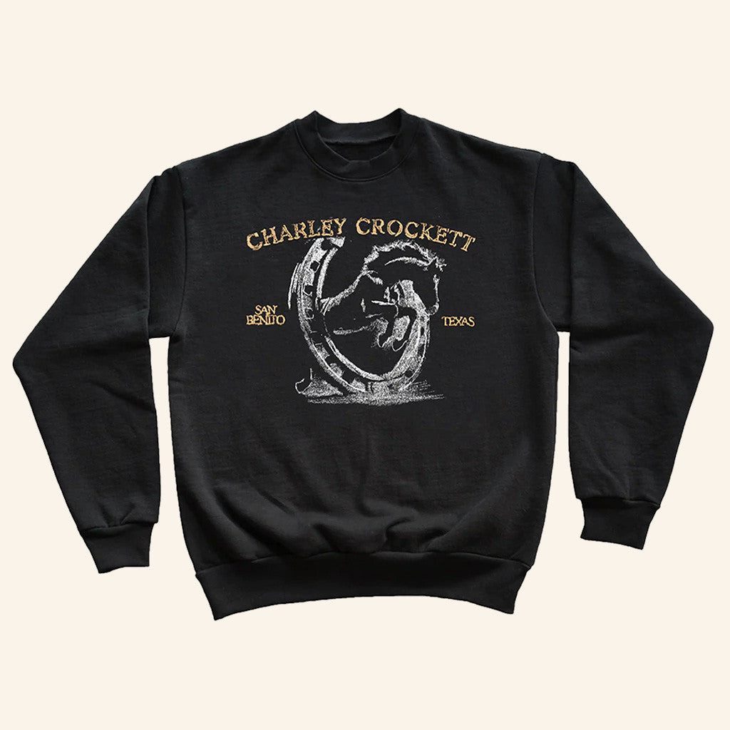 Charley Crockett Merch San Benito Horseshoe Sweatshirt Gifts For Dad