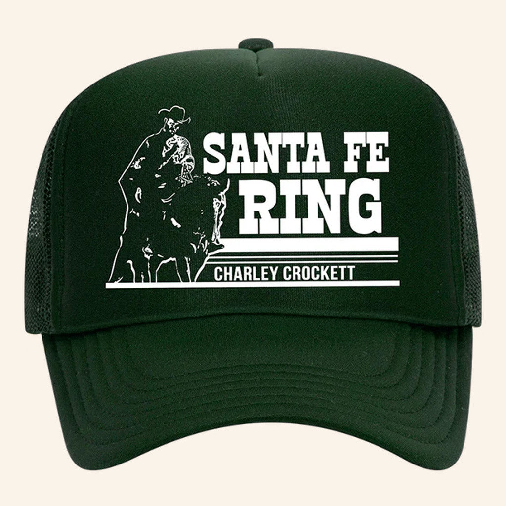 Charley Crockett Merch Santa Fe Ring Trucker Hat Best Gifts For Him