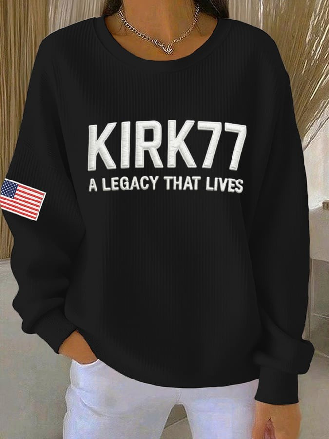 Charlie Kirk 77 Shirt Kirk77 A Legacy That Lives Sweatshirt Elon Musk Kirk77 Merch Gifts For Mom