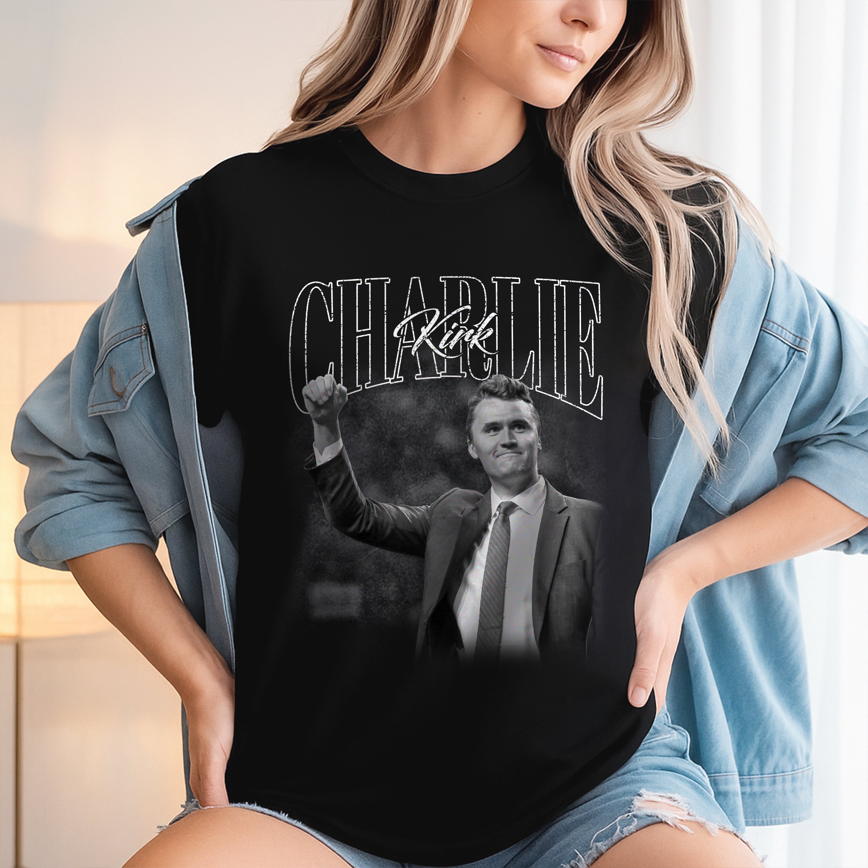 Charlie Kirk A True Hero Retro Style Dark Shirt Gift for American Conservatives