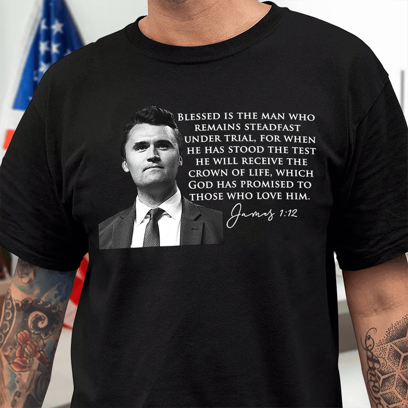 Charlie Kirk A True Patriot Biblical Dark Shirt