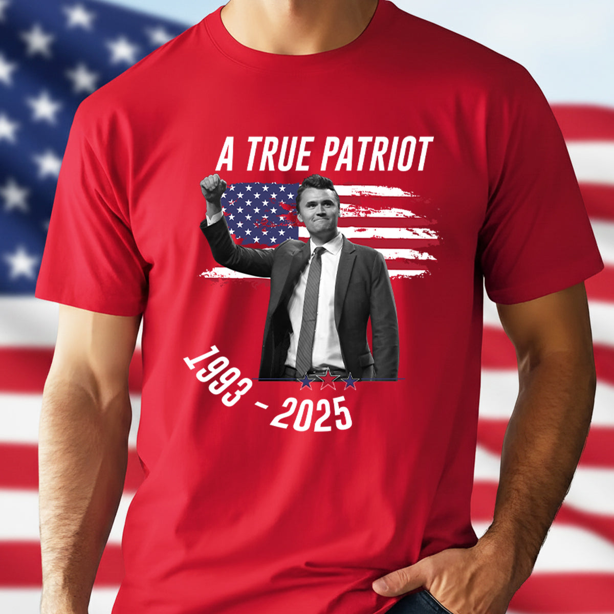 Charlie Kirk A True Patriot Dark Shirt Gift for Free Speech Supporters
