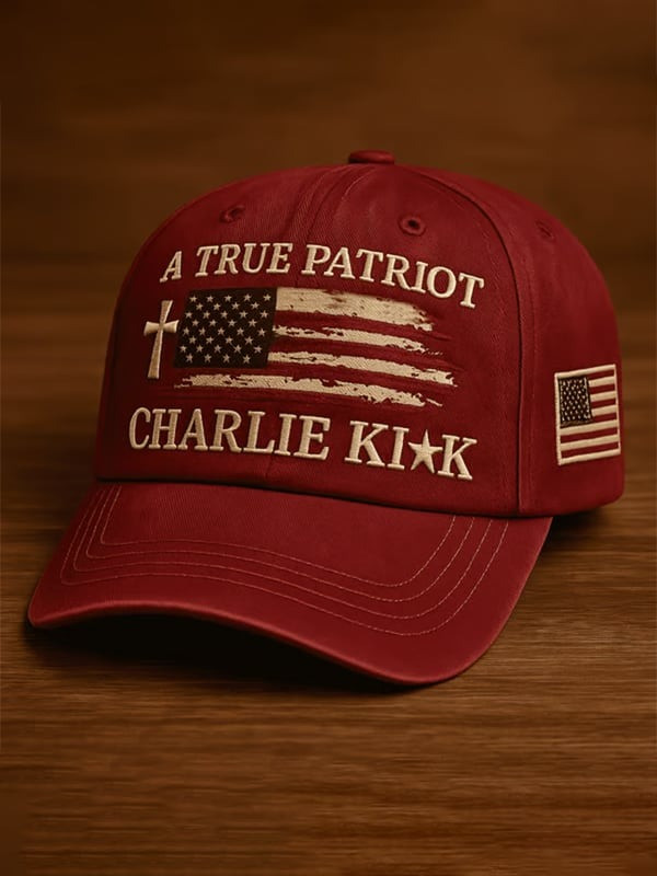 Charlie Kirk A True Patriot Hat Charlie Kirk Holy Cross American Flag Patriot Gifts