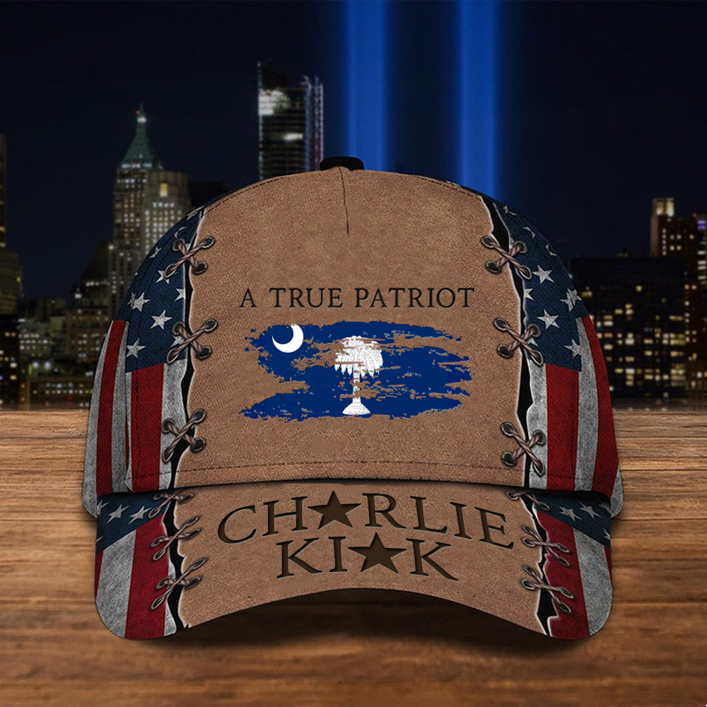 Charlie Kirk A True Patriot Hat Palmetto Freedom Turning Point USA Baseball Cap For Him