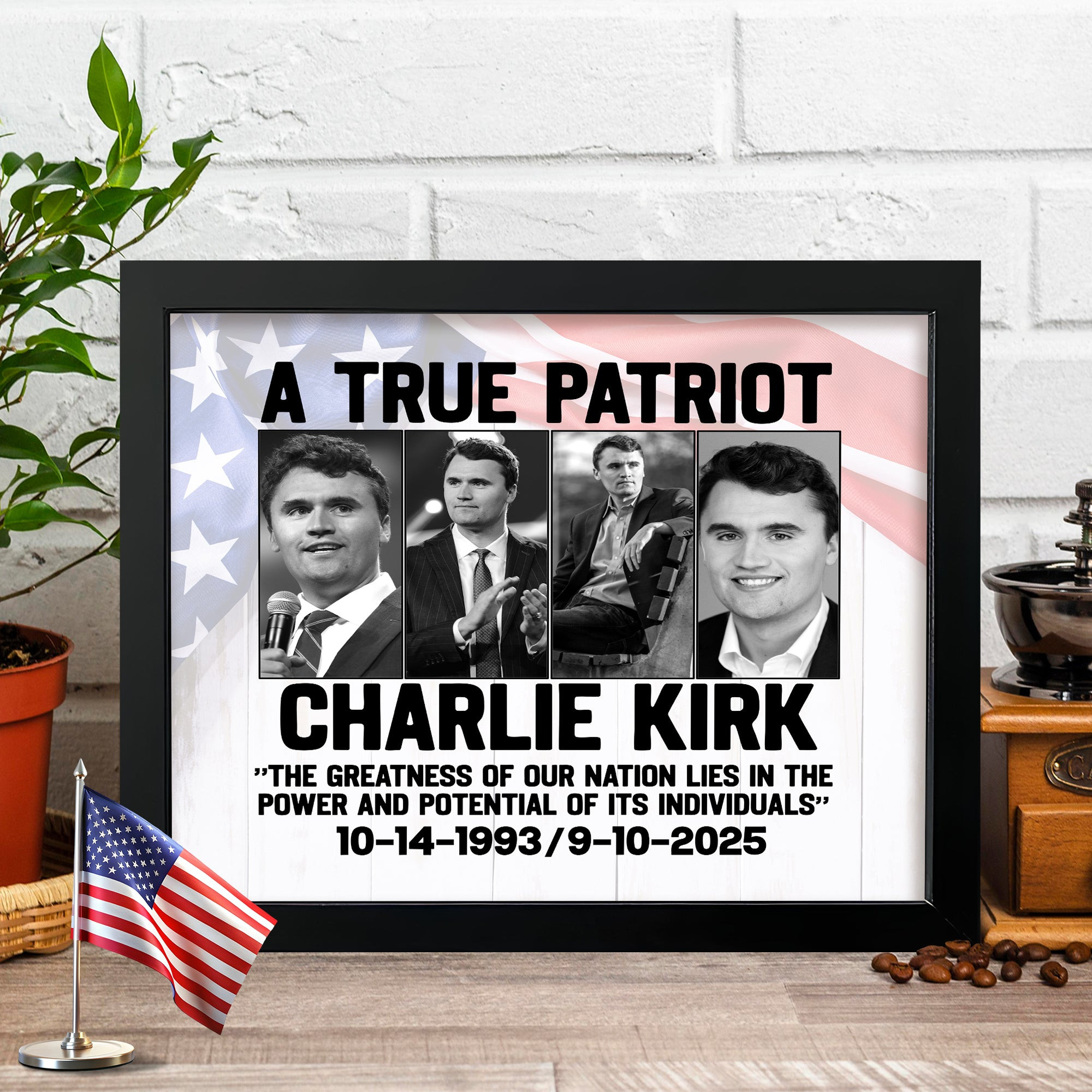 Charlie Kirk A True Patriot Poster Pray For Charlie Kirk 1993 2025 Best Tribute Merch Gifts