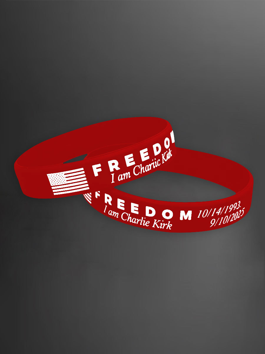Charlie Kirk A True Patriot Silicone Wristband I Am Charlie Kirk 1993 2025 Freedom Merch