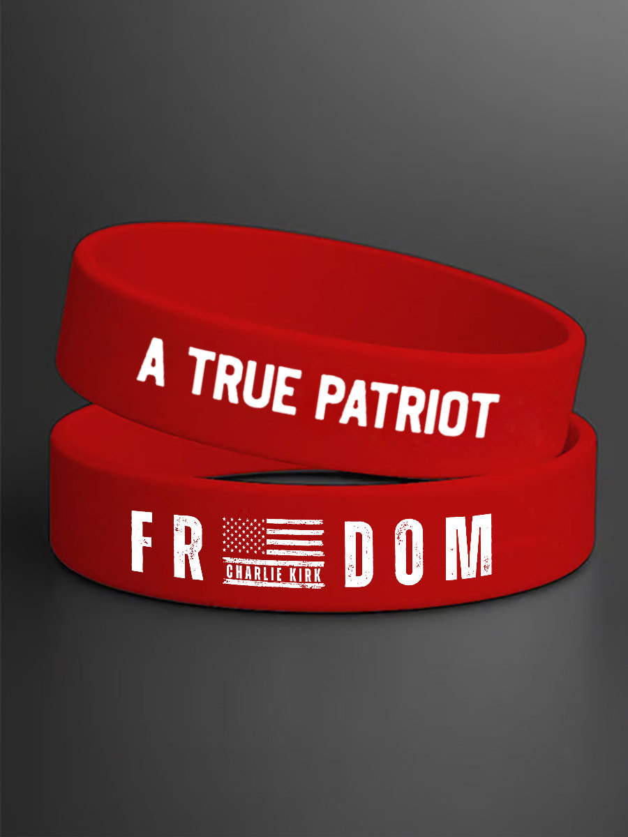 Charlie Kirk A True Patriot Silicone Wristband Stand With Charlie Kirk Freedom Merch