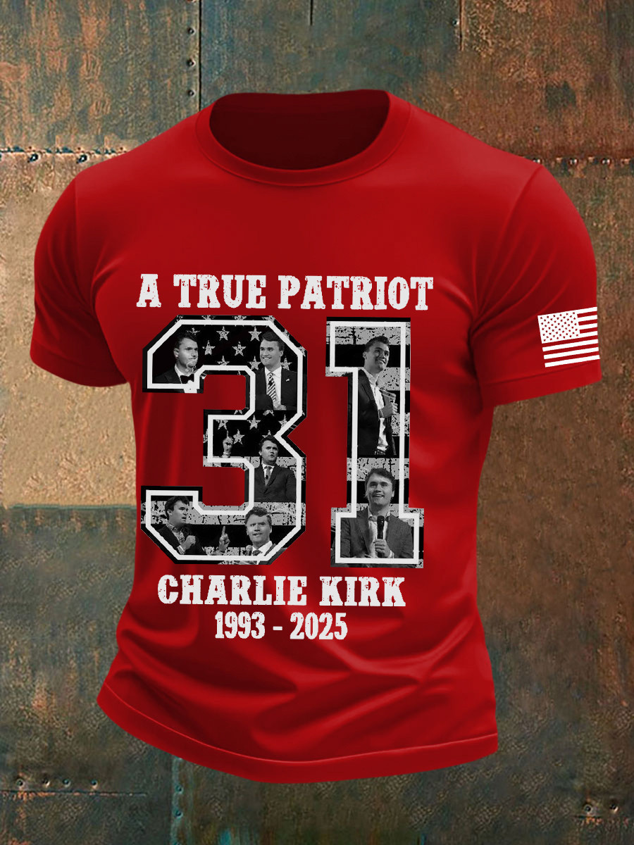 Charlie Kirk A True Patriot T-Shirt Charlie Kirk 1993 2025 Shirt Gift Ideas