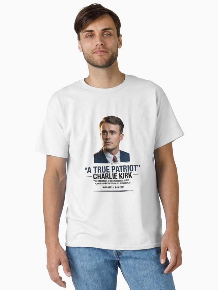 Charlie Kirk A True Patriot T-Shirt RIP Charlie Kirk Shirt Patriotic Gifts