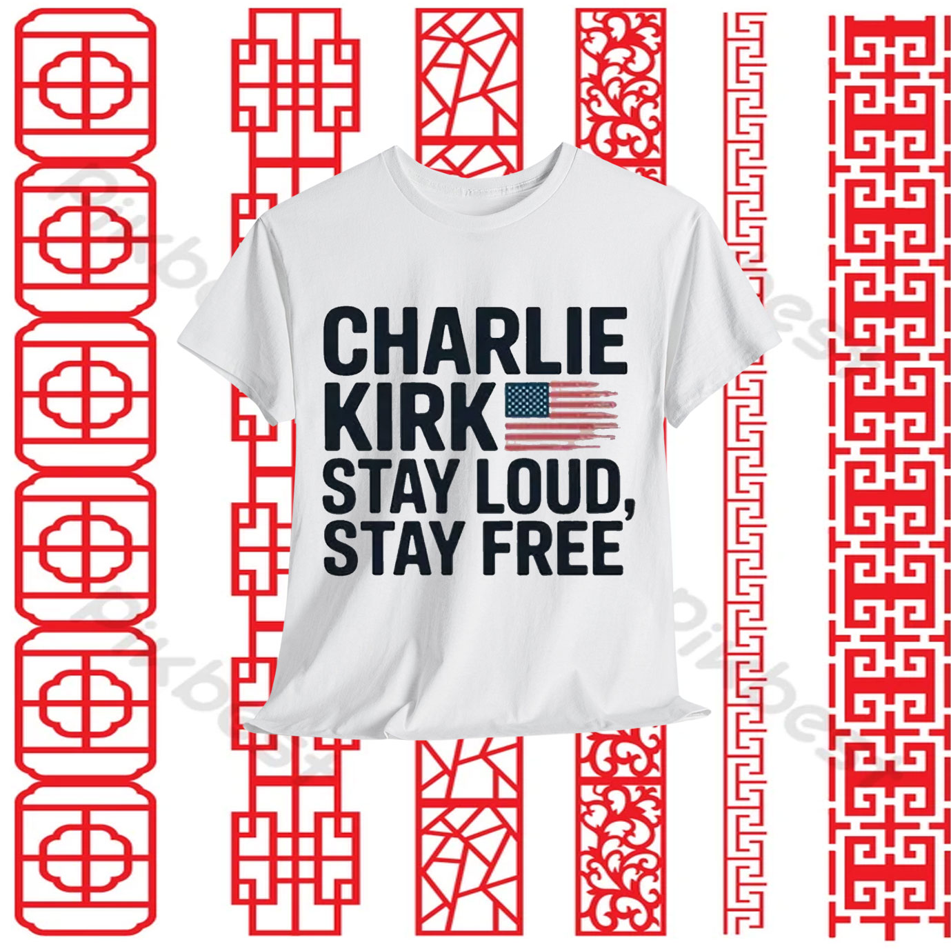 Charlie Kirk America Stay Loud, Stay Free Shirt