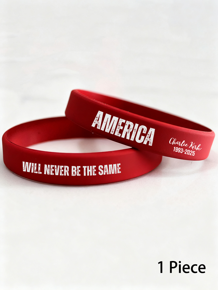 Charlie Kirk America Will Never Be The Same Wristband This Is The Turning Point Tribute Gifts