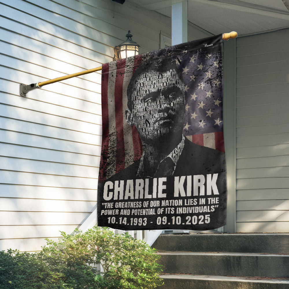 Charlie Kirk American Flag 1993 2025 USA Patriotic Gifts For Outdoor Display