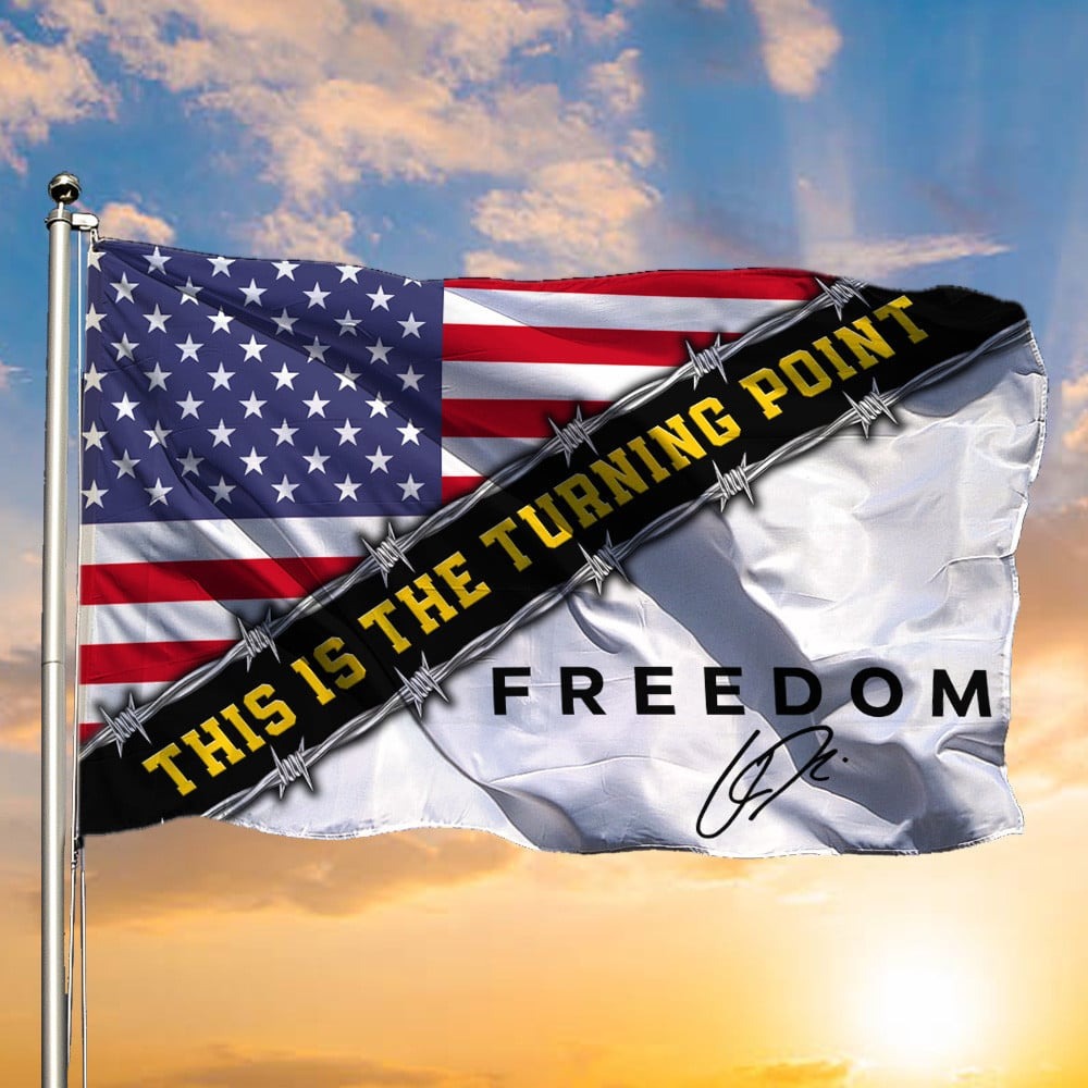 Charlie Kirk American Flag This Is The Turning Point Flag Freedom Flag Charlie Kirk Merch