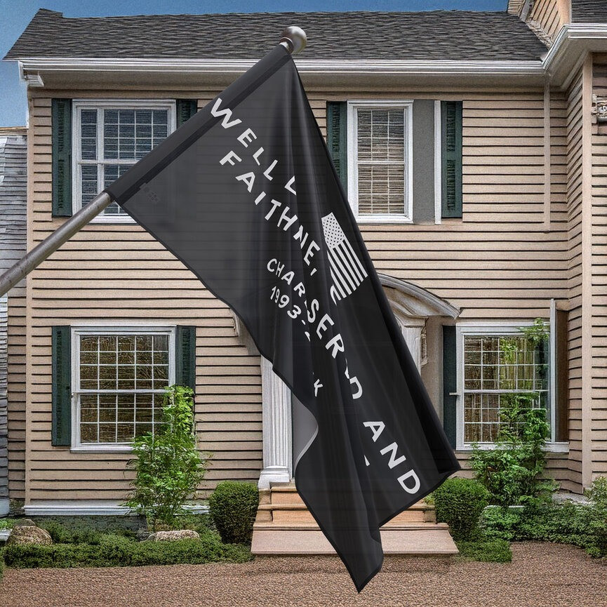 Charlie Kirk American Flag Well Done Good And Faithful Servant Flag Outdoor Decor
