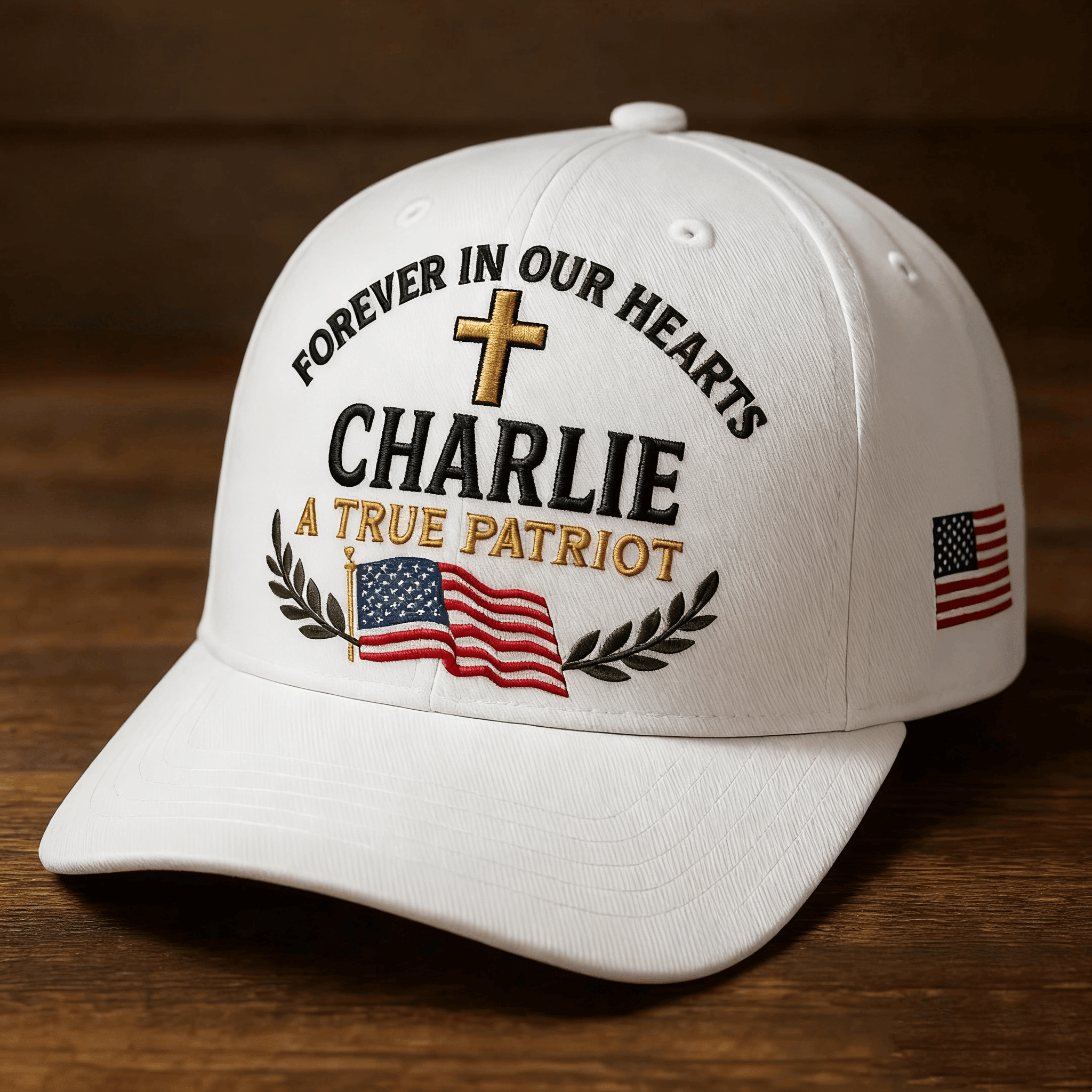 Charlie Kirk American Hat Forever In Our Hearts A True Patriot Proud Tribute Cap
