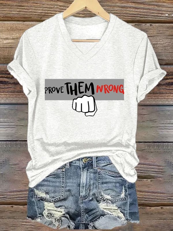 Charlie Kirk American Merch V-neck Shirt Prove Me Wrong R.I.P Commemorative T-Shirt