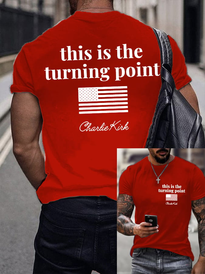 Charlie Kirk American T-shirt This Is The Turning Point Charlie Kirk 47 Memorial CK Presents