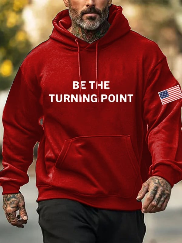 Charlie Kirk Be The Turning Point Hoodie Turning Point TPUSA Merch Gifts For Men
