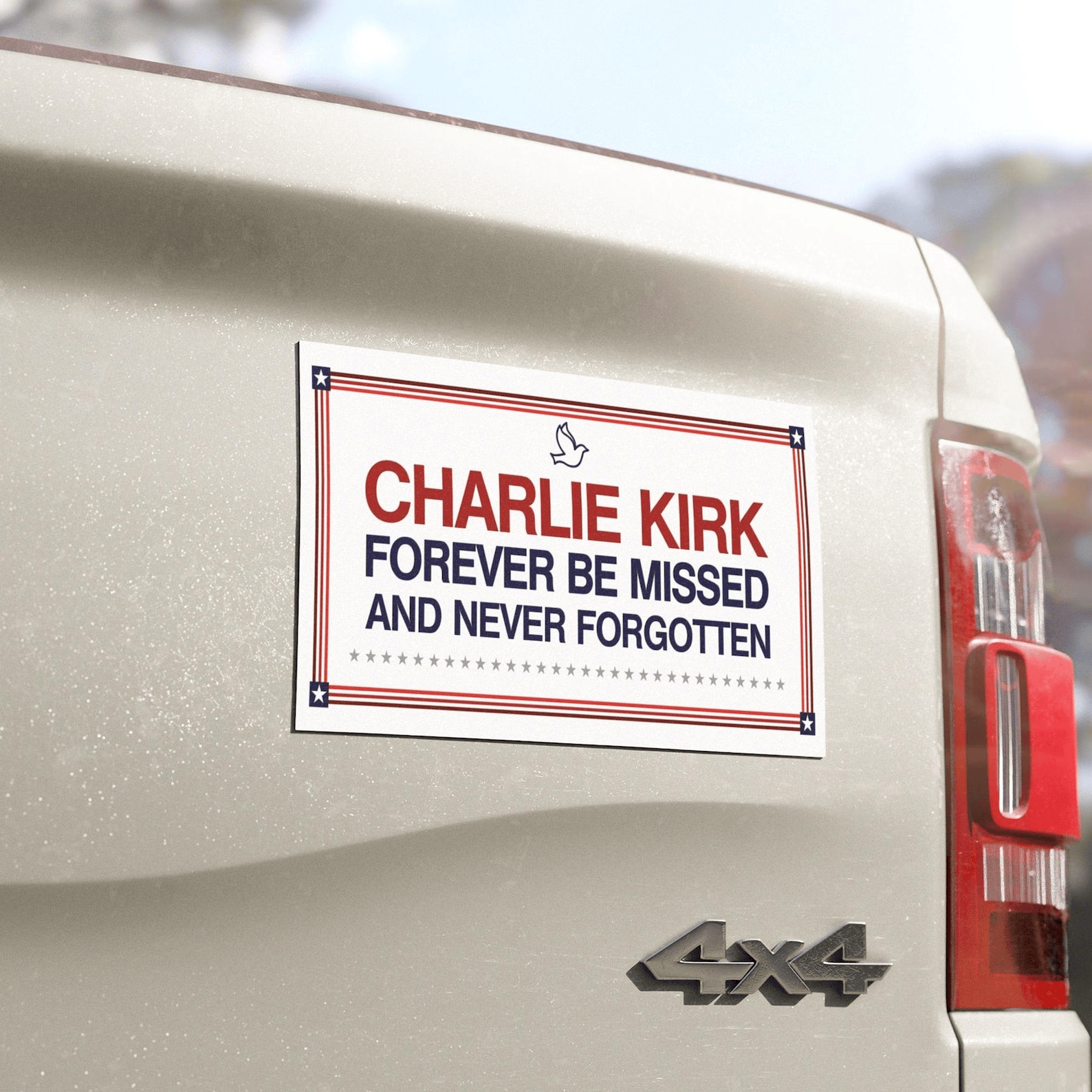Charlie Kirk Bumper Sticker Honor Charlie Kirk Car Magnet Kirk Car Decal