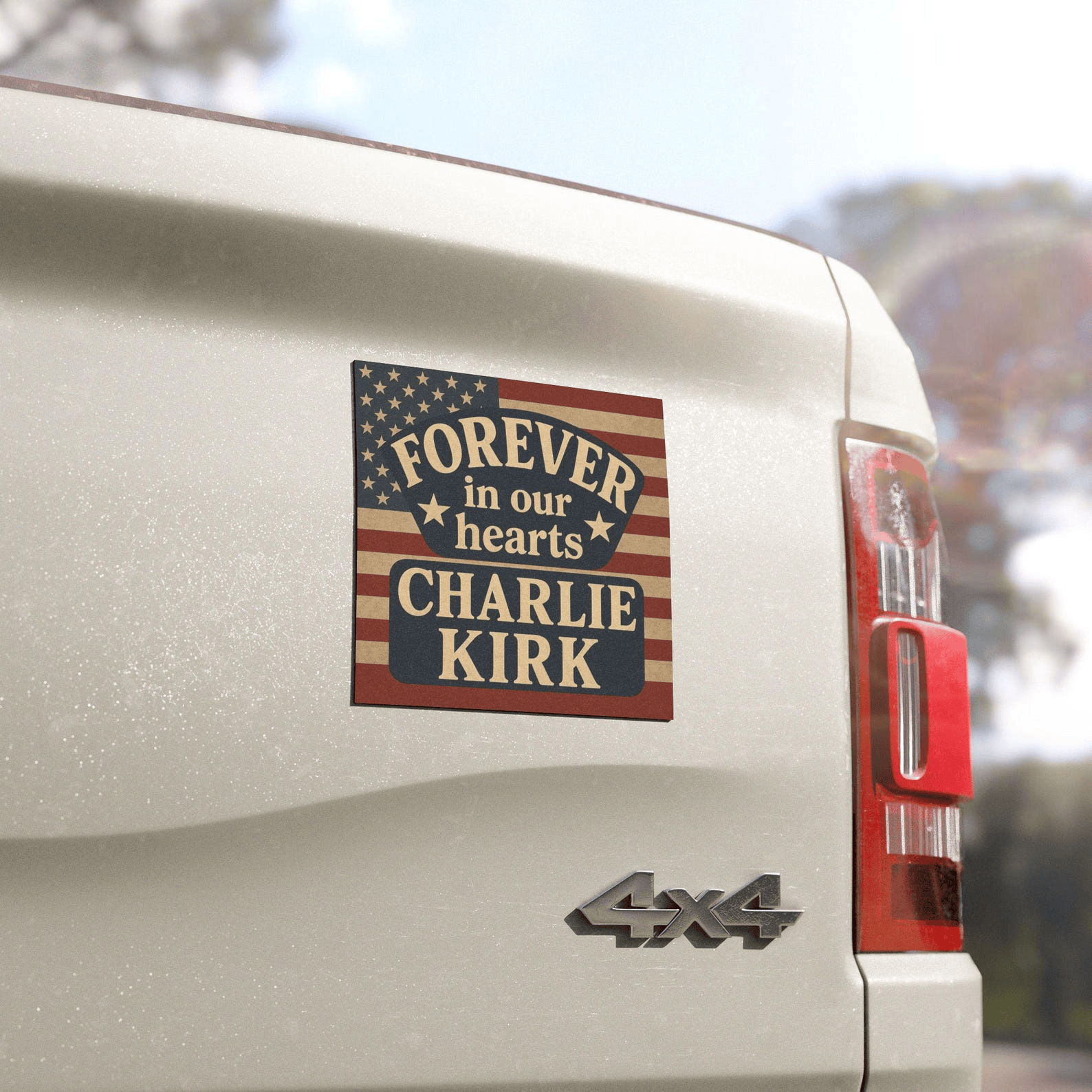Charlie Kirk Car Magnet Kirk Car Decal Rest In Peace Charlie Kirk