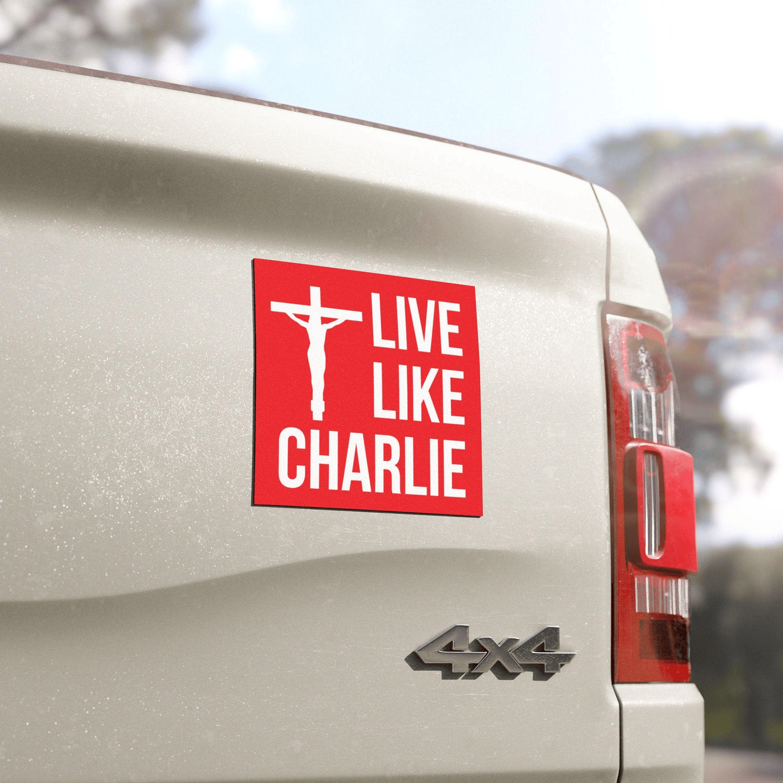 Charlie Kirk Car Magnet Live Like Charlie Vehicle Decal Turning Point Car Sticker