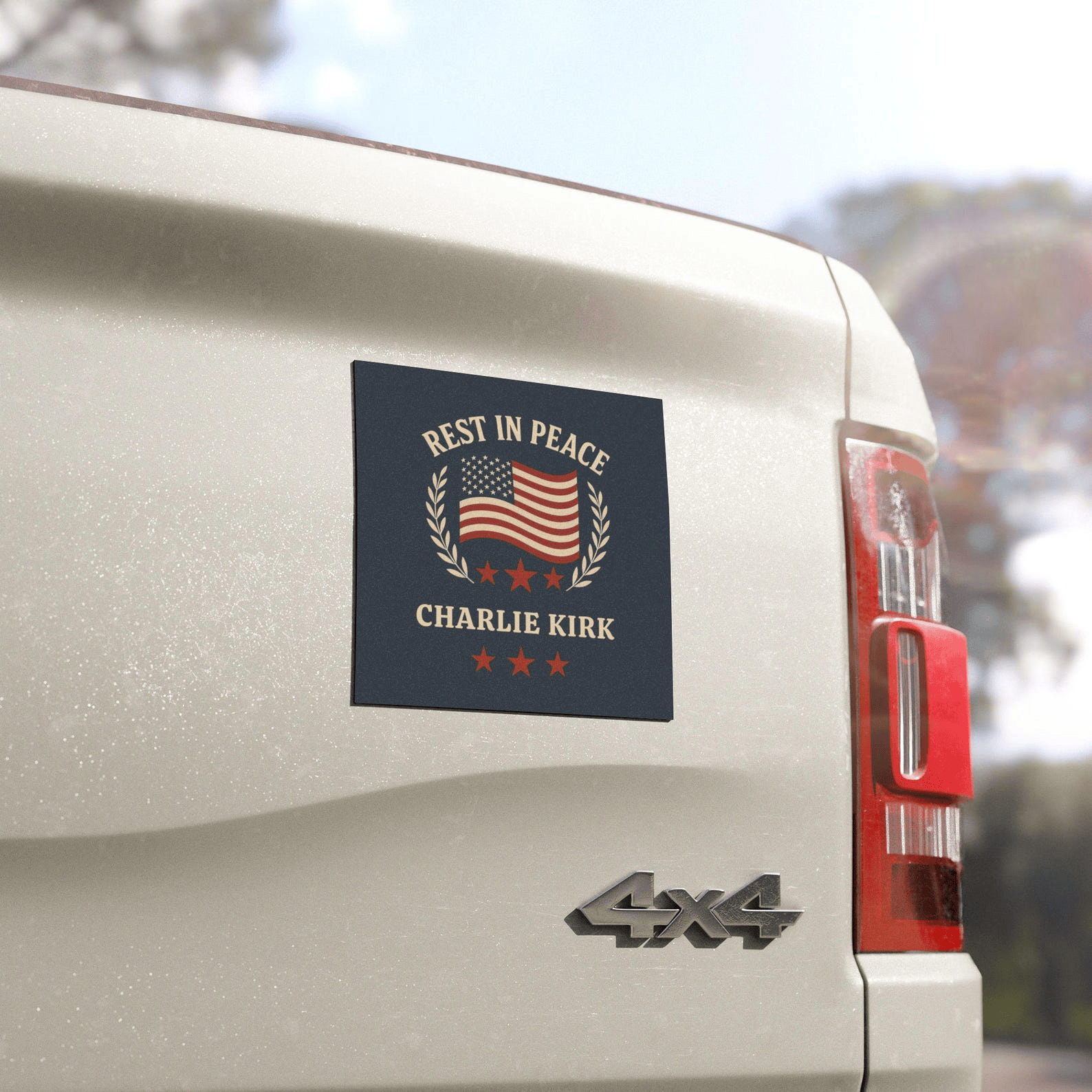 Charlie Kirk Car Magnet Rest In Peace Charlie Kirk Magnet