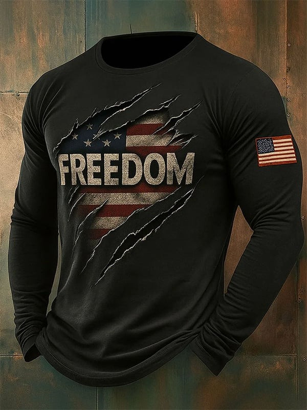 Charlie Kirk Casual Long Sleeve Shirt America Gift For Supporters
