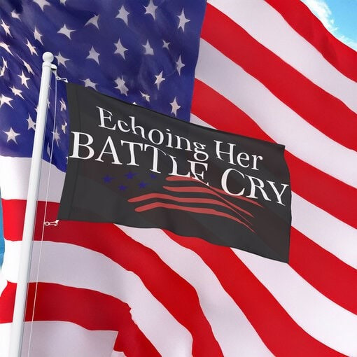Charlie Kirk Echoing Her Battle Cry Flag Charlie Kirk Merch Store Memorial Gifts