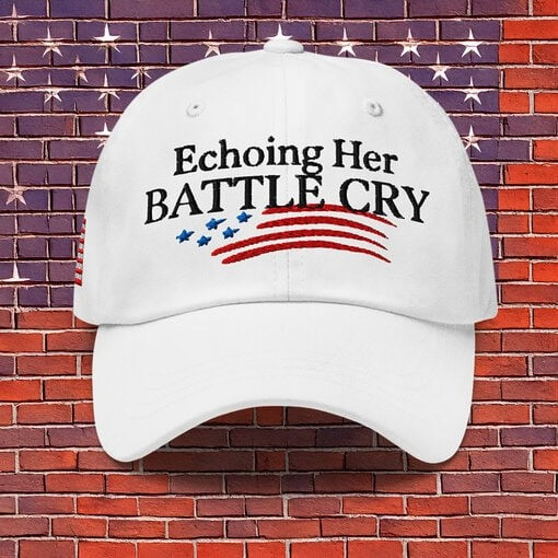 Charlie Kirk Echoing Her Battle Cry Hat Turning Point USA Merch Cap Gifts For Supporters