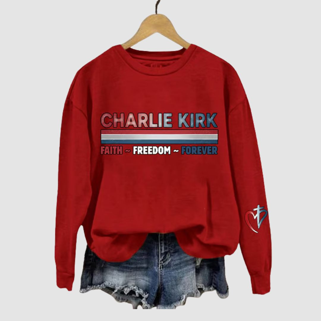 Charlie Kirk Faith Freedom Forever Sweatshirt TPUSA Freedom Tribute Apparel