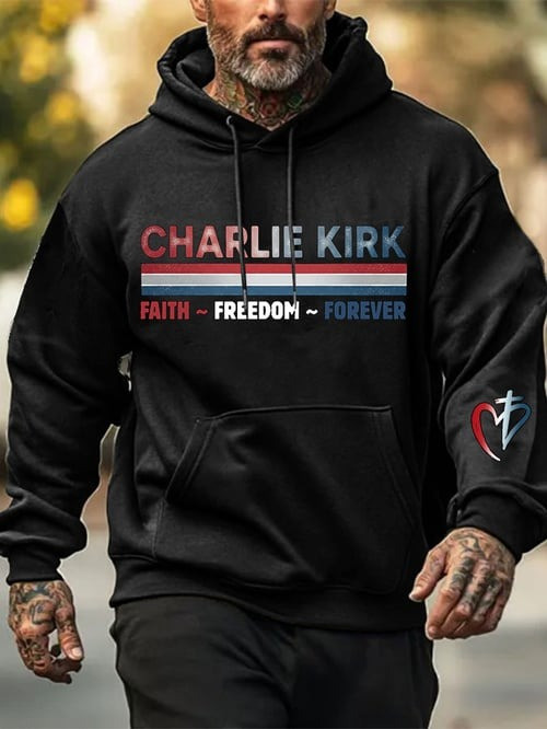 Charlie Kirk Faith Freedom Hoodie Forever We Are Kirk Army Now Charlie Kirk Gifts For Tributing