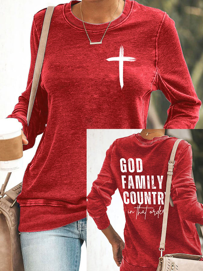 Charlie Kirk Faith In Jesus Sweatshirt God Family Country In That Order Charlie Kirk Tribute