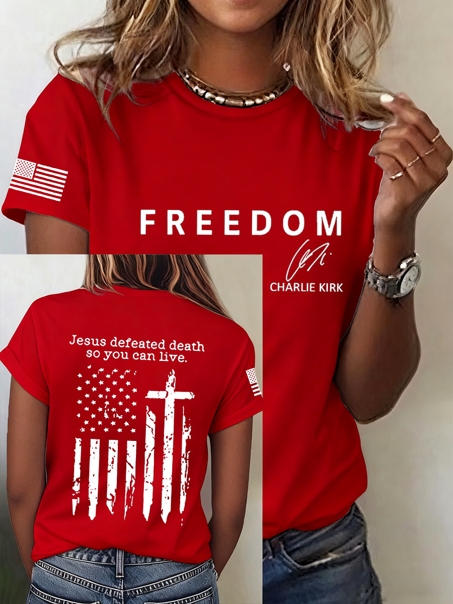 Charlie Kirk Faith In Jesus T-Shirt One Nation Under God 1993 2025 Charlie Kirk 47 Merch