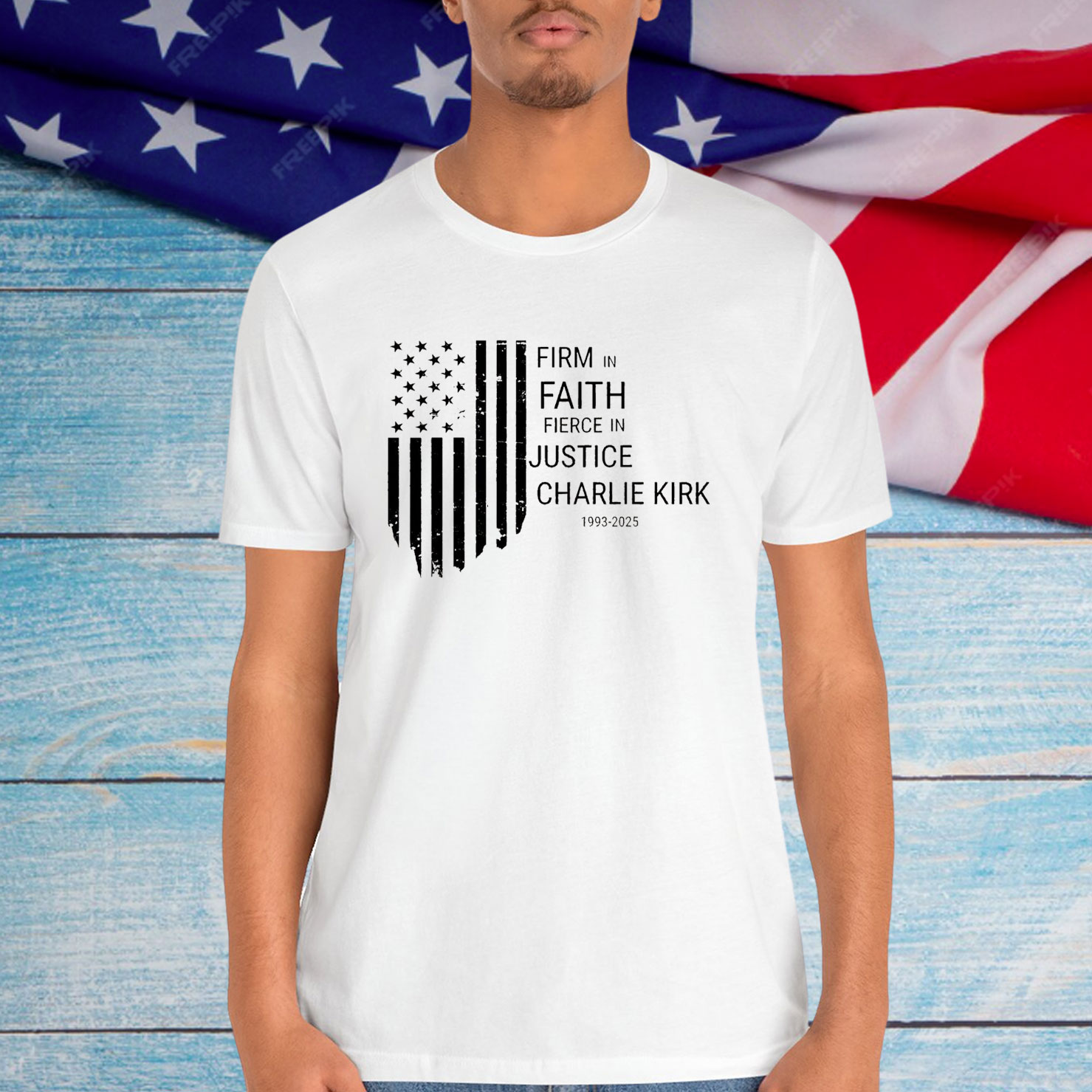 Charlie Kirk Figm In Faith Fierce In Shirt