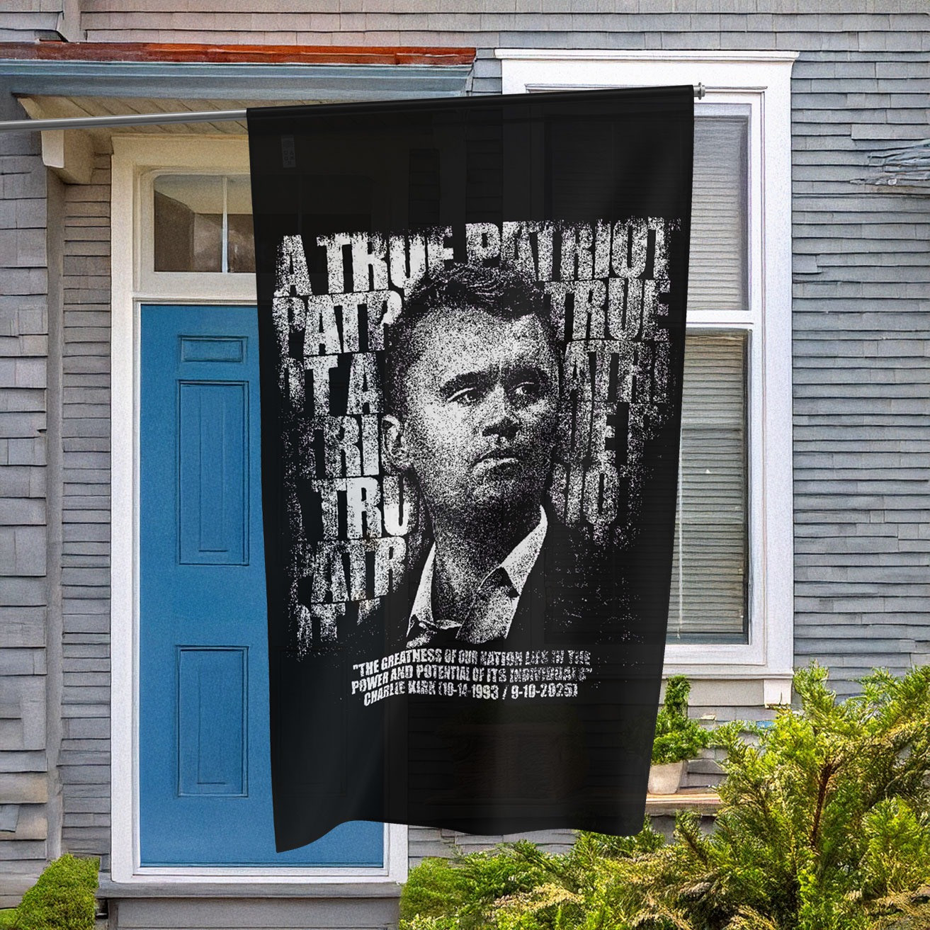Charlie Kirk Flag A True Patriot Charlie Kirk Merch Activist Memorial Gifts