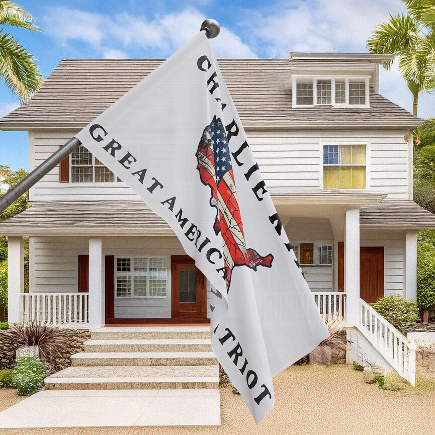 Charlie Kirk Flag Great American Patriot Charlie Kirk American Flag Patriotic Gifts