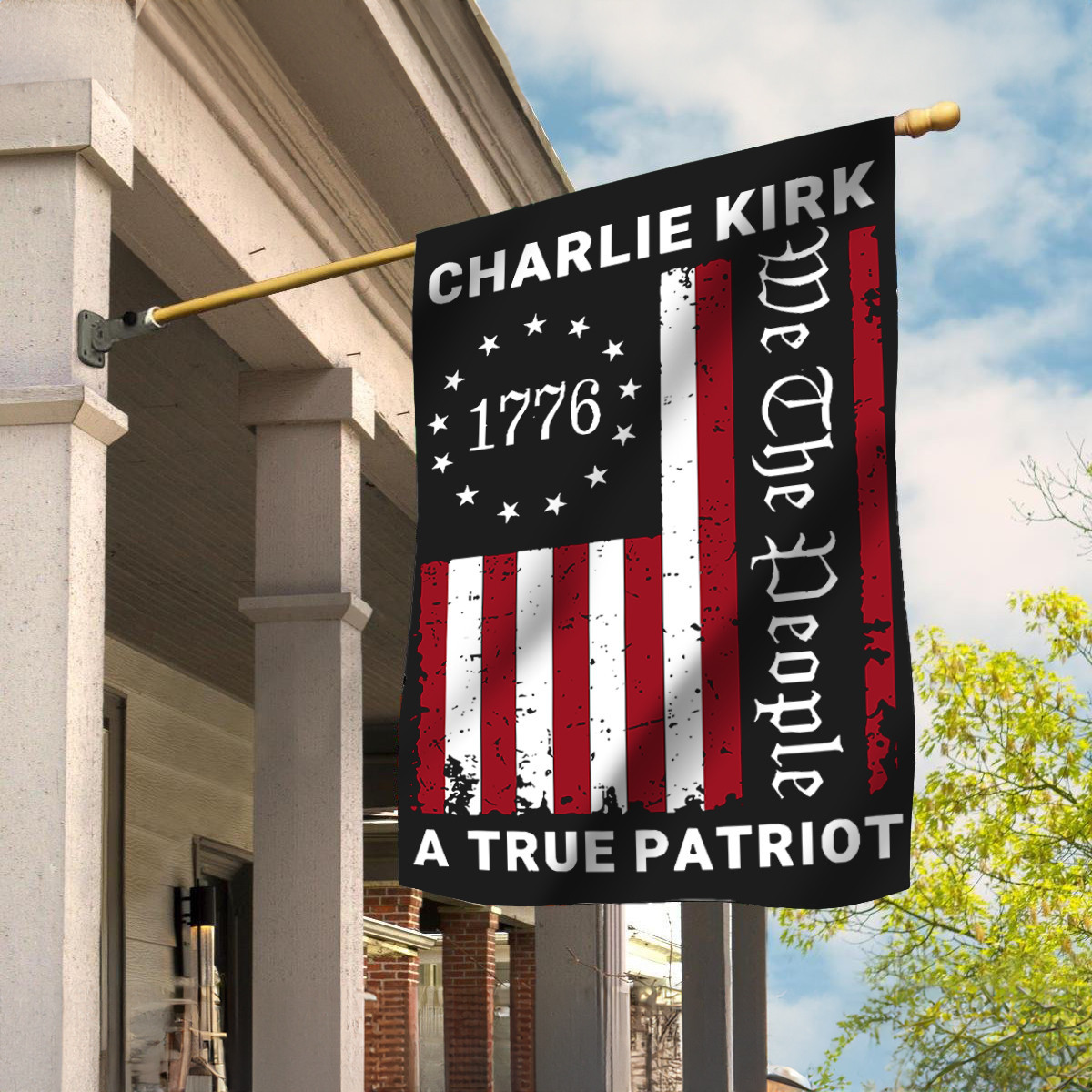 Charlie Kirk Flag We The People Charlie Kirk A True Patriot Flag Patriotic Decor