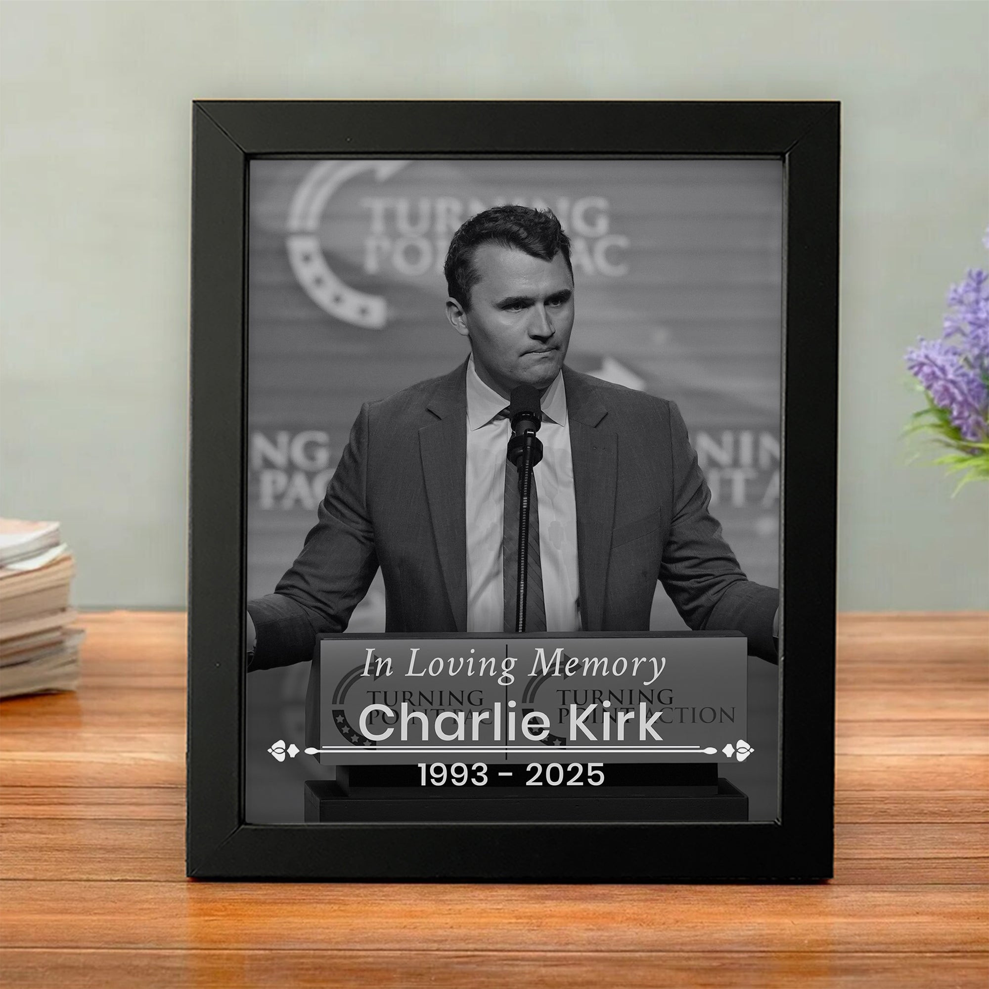 Charlie Kirk Free Speech Poster In Loving Memory Of Hero Charlie Kirk Best Commemorative Merch