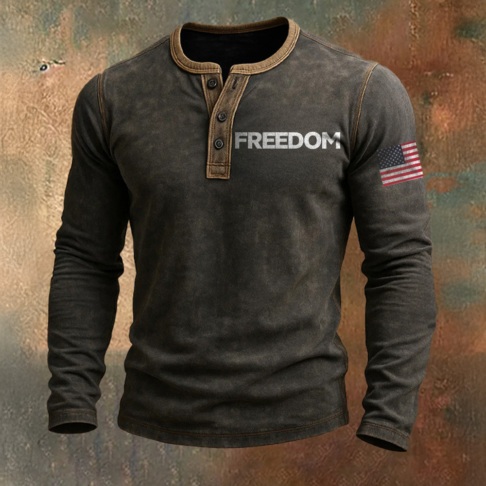 Charlie Kirk Freedom Button Long Sleeve Shirt Justice For Charlie Kirk Support Gifts