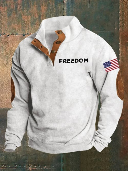 Charlie Kirk Freedom Button Long Sleeve Shirt The Greatness Of Our Nation Charlie Kirk Gifts