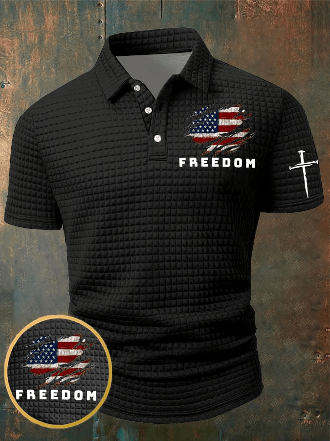 Charlie Kirk Freedom Corn Kernels Polo Shirt Charlie Kirk Clothing TPUSA Gift for Dad